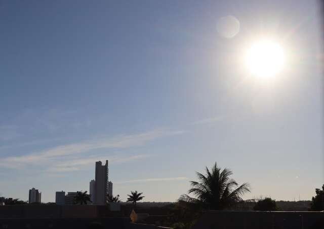 Baixa umidade do ar e calor intenso marcam o sábado em MS