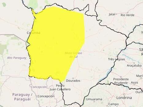 Campo Grande e mais 33 cidades estão sob alerta de baixa umidade