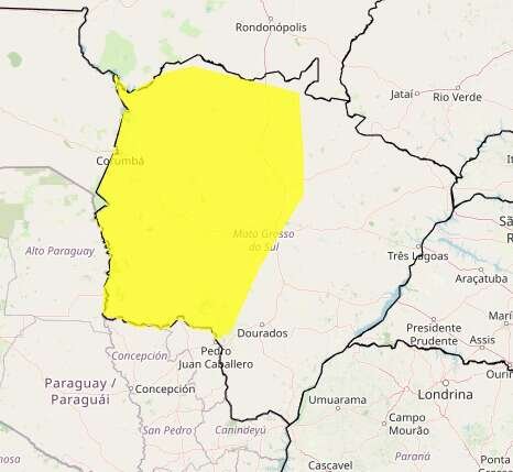 Campo Grande e mais 33 cidades estão sob alerta de baixa umidade