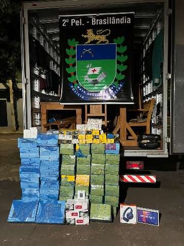 PM apreende R$ 1,7 milhão em celulares, Macbooks e canetas emagrecedoras