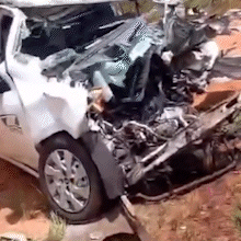 Motorista de ambulância morre após bater de frente em caminhão na MS-112