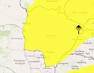 Chuva volta a Campo Grande com ventos de até 40 km/h Chuva volta a Campo Grande com ventos de até 40 km/h