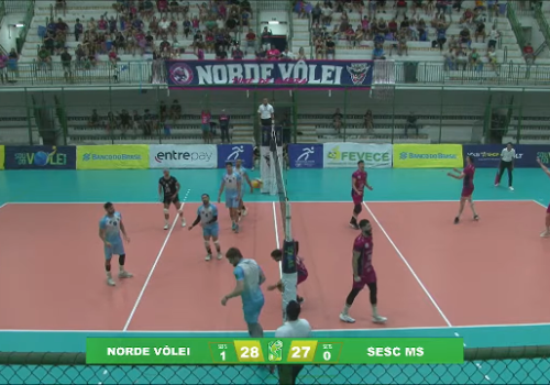 Em sequência negativa, Sesc MS Vôlei é derrotado por time de Fortaleza