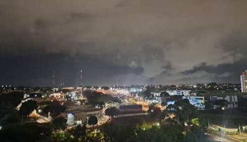 Na Capital, temperatura oscila 9°C após chuvas atingirem diversos bairros