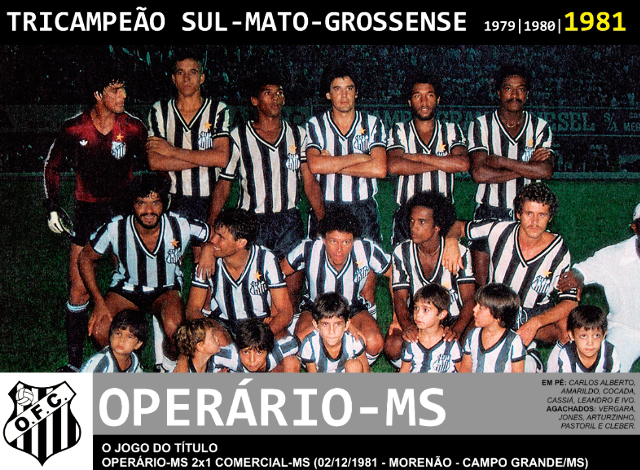 Operário tenta repetir tricampeonato que não vem desde 1981