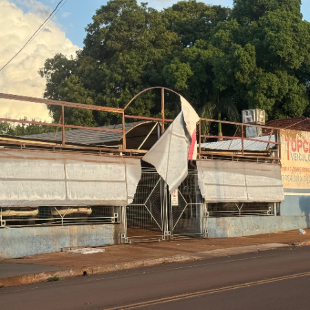 Temporal derruba árvores e destelha casas na tarde deste sábado