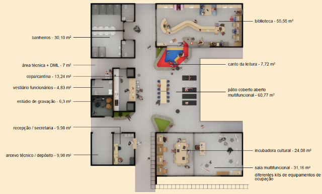 Governo abre licitação para construir Centros de Cultura em quatro cidades