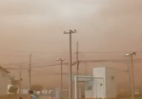 Após tempestade de poeira e vendaval, cidades começam o dia com limpeza