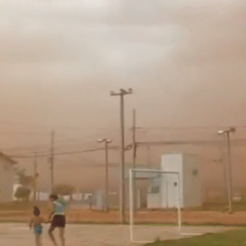 Após tempestade de poeira e vendaval, cidades começam o dia com limpeza