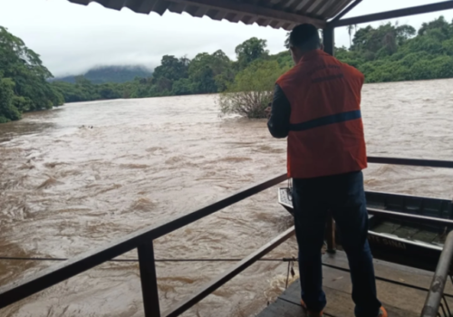 Palmeiras tem alerta de emergência por risco de cheia do Rio Aquidauana