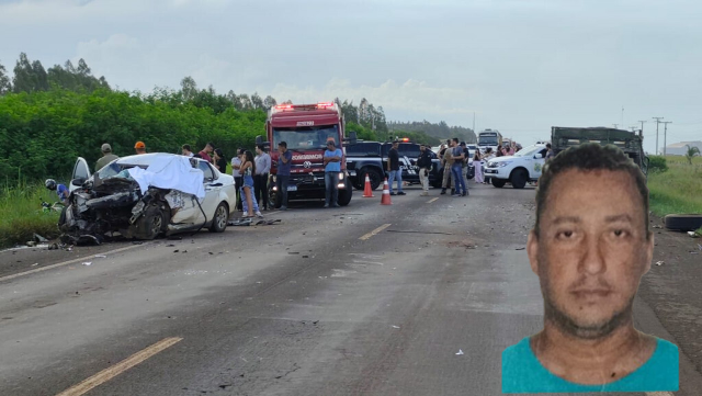 Motorista paulista morre em colisão frontal com carreta na fronteira