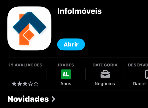 Buscar um imóvel ficou mais simples com o aplicativo do Infoimóveis