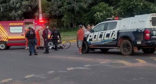 Ciclista de 71 anos morre após ser atingido por caminhão boiadeiro
