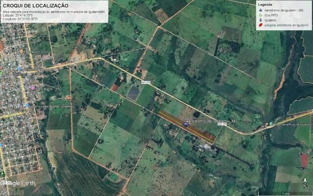 Estado vai contratar empresa para planejar obras de aeródromo em Iguatemi