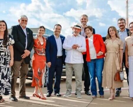 “Vamos vencer”, disse Lula a Fábio Trad e Gilda, pré-chapa do PT para o Governo