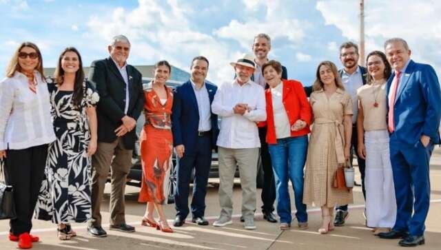 “Vamos vencer”, disse Lula a Fábio Trad e Gilda, pré-chapa do PT para o Governo