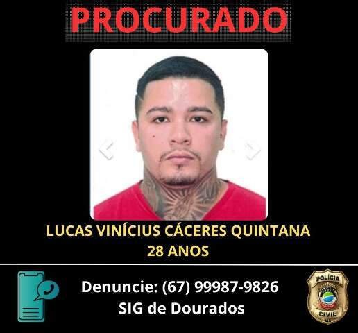 Polícia divulga foto de homem procurado por tentativa de homicídio