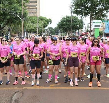 Corrida e caminhada da mulher reúnem 200 participantes em Dourados