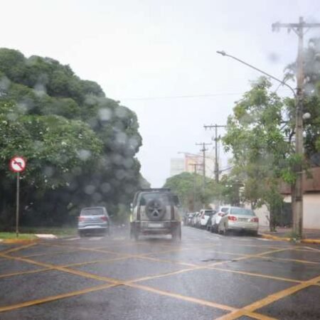 MS entra em alerta vermelho para grande volume de chuva