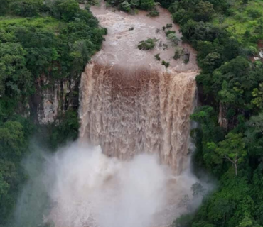Parque Salto do Sucuriú fecha trilhas após aumento do nível do rio
