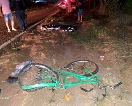 Ciclista de 39 anos morre após ser atropelado por carro na MS-141