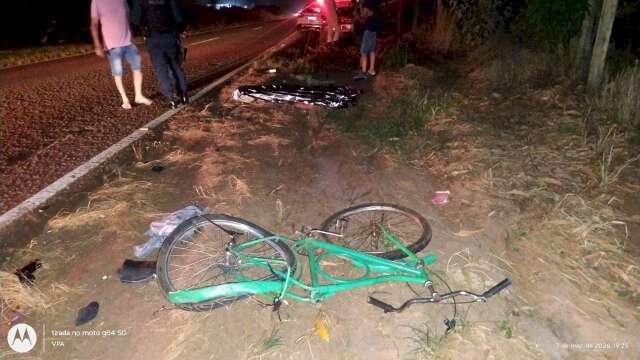 Ciclista de 39 anos morre após ser atropelado por carro na MS-141