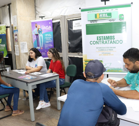 Funtrab oferece 606 vagas de emprego em Campo Grande nesta segunda-feira