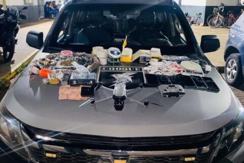 Drone, drogas e celulares: operação desmonta esquema que abasteceria presídio