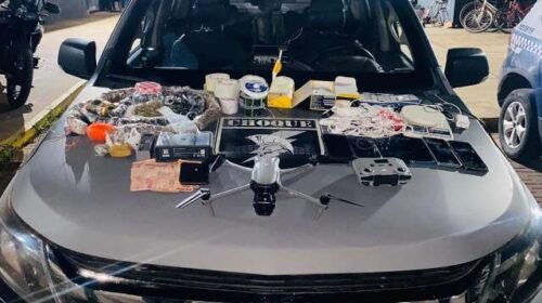 Drone, drogas e celulares: operação desmonta esquema que abasteceria presídio