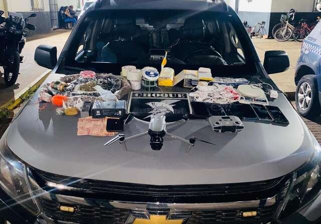 Drone, drogas e celulares: operação desmonta esquema que abasteceria presídio