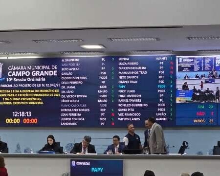 Vereadores derrubam vetos e reincluem 52 emendas no orçamento de Campo Grande