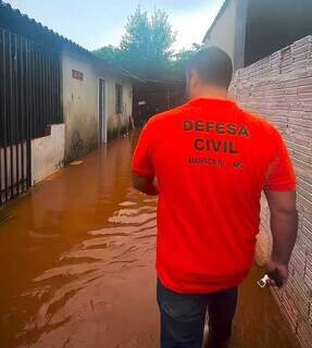 Chuvas intensas de 150 mm afetou 15 famílias em Maracaju