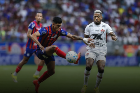 Bahia e Vitória empatam com golaço em clássico na Fonte Nova