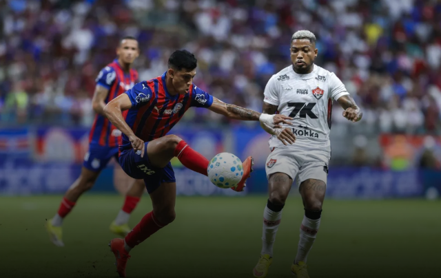 Bahia e Vitória empatam com golaço em clássico na Fonte Nova