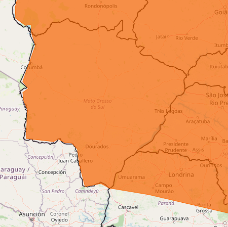 MS entra em alerta para chuva intensa e ventos fortes até segunda-feira