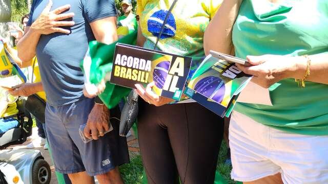 Ato pró-Bolsonaro em Campo Grande critica governo federal e decisões do STF