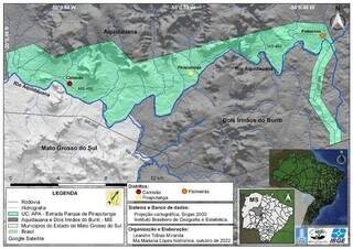 Criada há 26 anos, APA Estrada-Parque de Piraputanga segue sem plano de manejo 