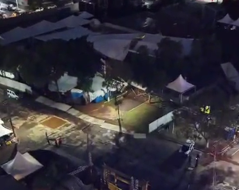 Imagens aéreas mostram estragos da chuva na Expogrande após temporal