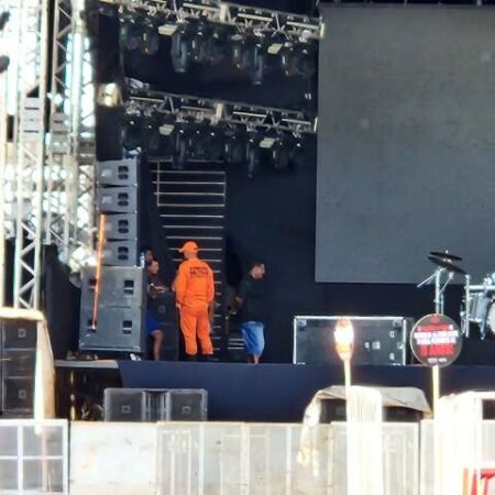 Trabalhador morre durante montagem de palco para show