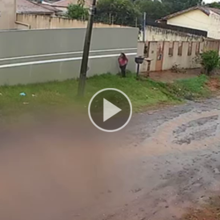 Vídeo mostra fuga de mulher durante tentativa de feminicídio