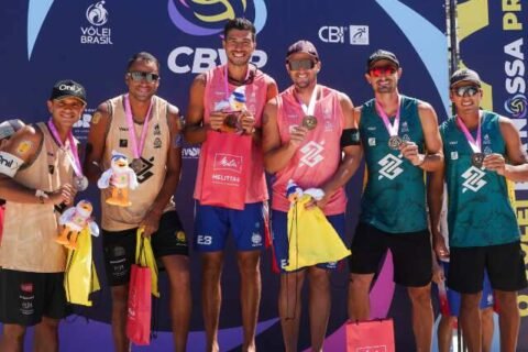 Atletas de MS conquistam 3 medalhas em etapa do circuito brasileiro de vôlei