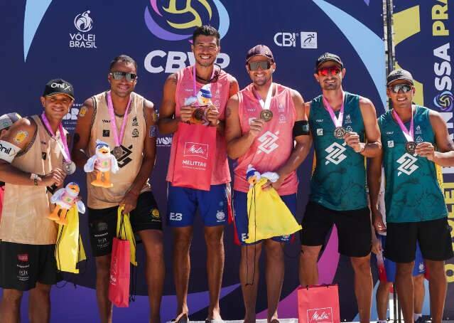 Atletas de MS conquistam 3 medalhas em etapa do circuito brasileiro de vôlei