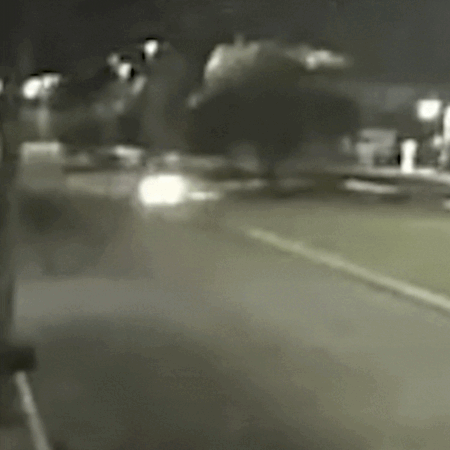 Vídeo mostra acidente que matou militar na Avenida Fábio Zahran