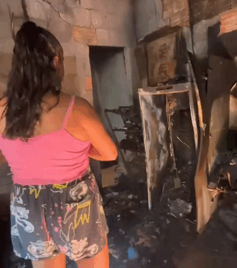 Por causa de um "não", homem queimou tudo que professora tinha