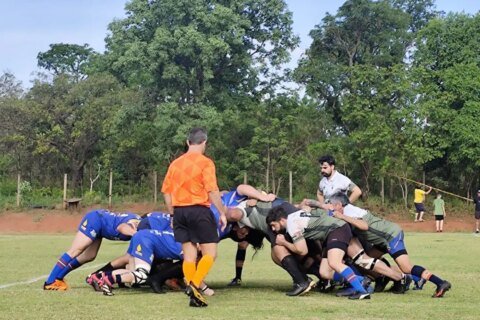 Time de Campo Grande faz jogo de estreia no Centro-Oeste de Rugby em MS