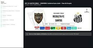 Venda de ingressos para jogo entre Santos e Recoleta esgota em três dias
