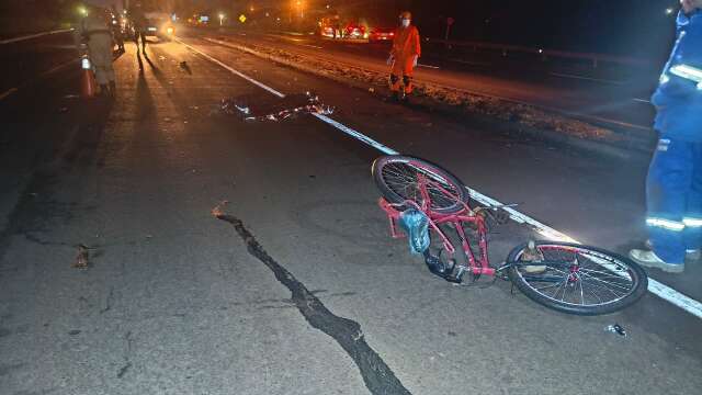 Ciclista morre atingido por picape na BR-163 em trecho marcado por acidentes