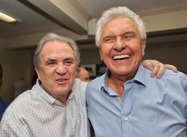 Amigos de Congresso, Caiado visita Moka na sede do MDB