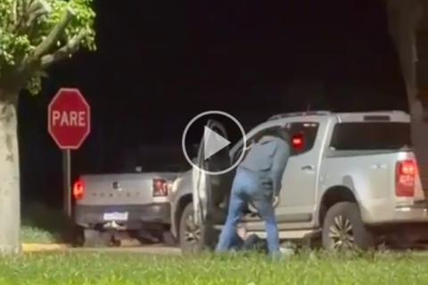 Briga entre motoristas trava trânsito em trevo da BR-163