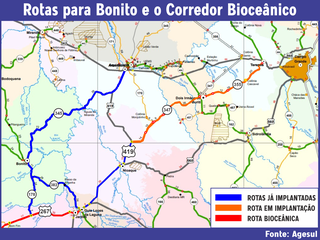MS-355 terá anel viário para retirar caminhões de dentro de Terenos
